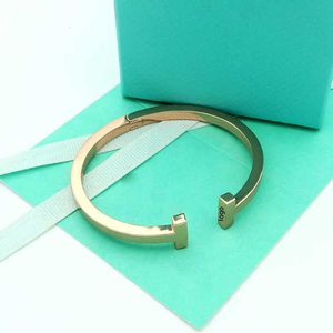 Charme AA Bangle Designer Tifant Love Love Coarse Double T en forme de T en forme de Télectricité Ornement Femelle Bracelet MB4Y 730476