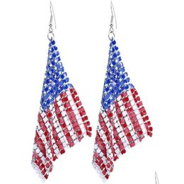 Charme Boucles d'oreilles drapeau américain pour femmes IC Indépendance Jour 4ème de Jy Drop Slebang Hook Fashion Jewelry Q07092370681 Livraison DHZR0