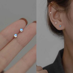 Charme Livraison Gratuite Aurora Petites Boucles D'oreilles Pour Les Femmes Lumière De Luxe Charme Pierre De Lune Exquis Bijoux 2022 Nouveaux Étudiants Cadeaux AA230518