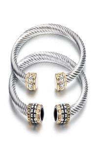 Bracelet de charme et bracelets pour femmes Bracelet de câble en acier inoxydable en acier en acier en titane rétro