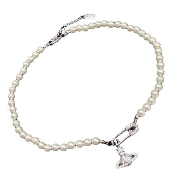 Bracelet à breloques Designer Saturn évidé plein diamant Pin Pearl bracelet hommes et femmes bijoux de luxe cadeau d'anniversaire