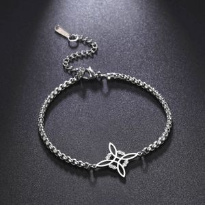 Bedelarmband vrouwen roestvrijstalen doos ketting armbanden bij de hand Wicca amulet sieraden cadeau