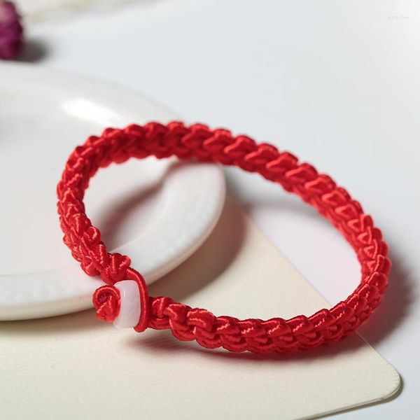 Pulseras con dijes, 1/2/3 Uds., brazaletes de cuerda de la suerte budista tibetano hechos a mano, pulsera trenzada de hilo para mujeres y hombres, joyería de muñeca