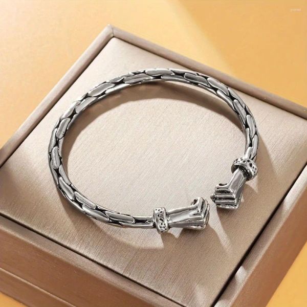 Bracelets de charme 1 pack de mode bracelet bracelet torsion double poing vintage en gros en gros
