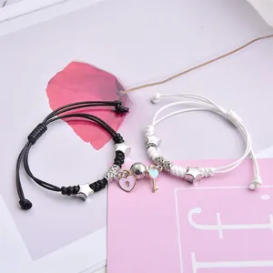 Bracelets de charme 1 paire aimant attirer bracelet mode simple couple créatif romantique corde bijoux cadeau pour femmes hommes