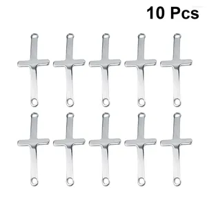 Bedelarmbanden 10 pc's ketting hanger vaartuig maken leverancier religieuze sieraden medaillekhouder roestvrijstalen hangers het kruis