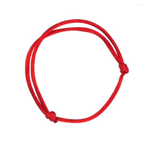 Braceletas Charm 10 piezas de cable rojo Women Men Men Attentable Lucky Bracelet Unisex Muñeco Decoración de joyas