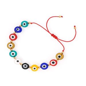 Charm Armbanden 10 Stukslot Sieraden Nieuwe Turkse Boze Oog Kralen Armband Vrouwen Rood Katoen Mujer Moda Handgemaakte Trendy Touw Pseras7681270 Dr Dhrzq