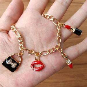 Bracelets de charme 1pc Bijoux en alliage d'huile goutte