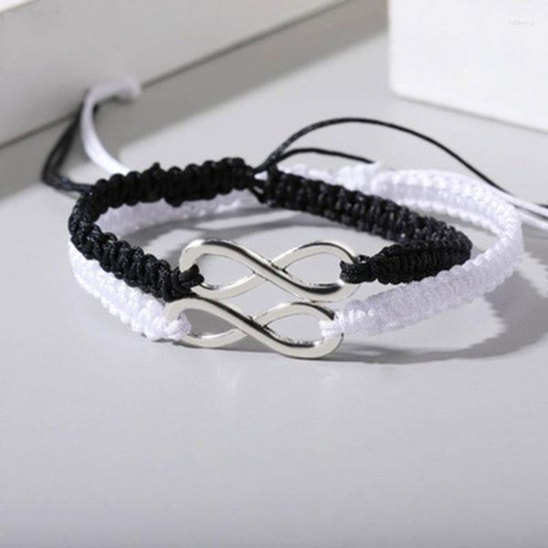 Bracelets porte-bonheur 1 pièces Kit tressé infini Bracelet cadeaux d'amitié pour les Couples d'amour amicaux bijoux de mode