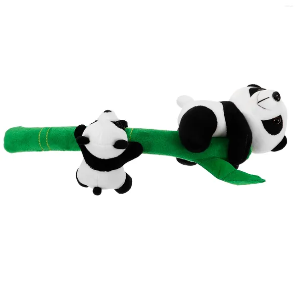 Bracelets de charme 2 pcs bracelet panda rouge peluche gifle mignon papa cercle enfants tissu snap voyage