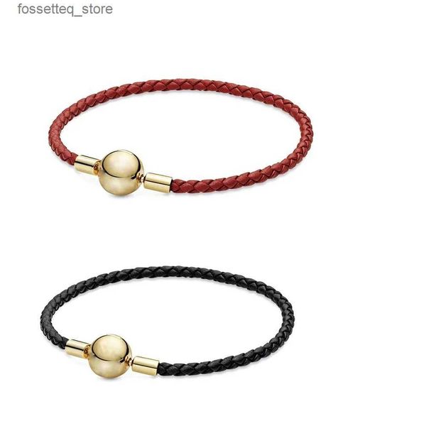 Charme Bracelets 2020 Nouvel An chinois Saint Valentin Style Shine monocouche rouge noir cuir bricolage animal perle bijoux originaux L240320
