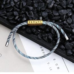 Bracelets porte-bonheur 2021 Designer Chrams Bracelet Hommes Femmes Bouddha Gardien Corde À La Main Mantra À Six Caractères
