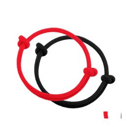 Bracelets porte-bonheur 2021 chaîne rouge pour la protection chance Amet succès prospérité corde à la main bracelets porte-bonheur cadeaux livraison directe bijoux Otec1