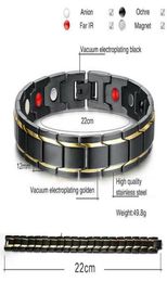 Bracelets de charme 2021 Bracelet de guérison d'énergie thérapeutique femmes hommes Couple bijoux titane acier thérapie magnétique 8171830