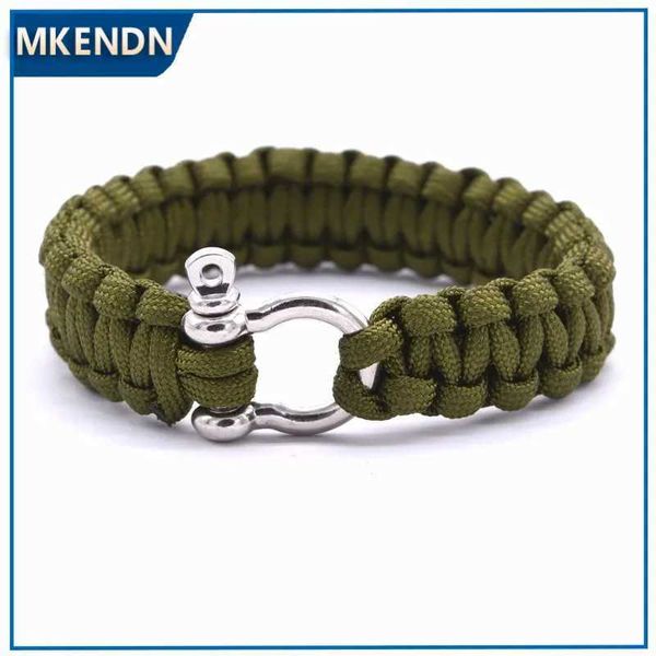 Bracelets de charme 2022 Corde chaude Corde survie Bracelets de corde de parachute Bracelets d'urgence extérieurs