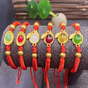 Bracelets de charme 2023 Bracelet de corde chinoise Corde rouge Lucky Friendship Drop