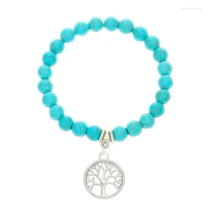 Bracelets de charme 2023 Fashion Elephant Dolphin Pendant Bracelet Bijoux pour les femmes Gift Ethnique Palm Devil's Eye Turquoise Breded Bangle