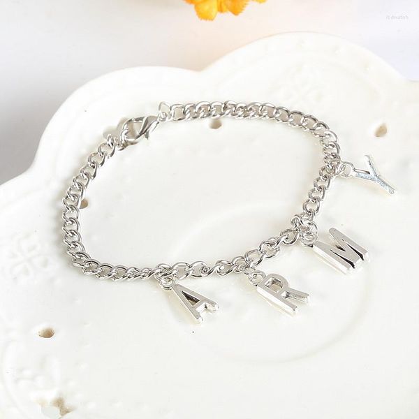 Bracelets porte-bonheur 2023 mode bijoux Bracelet pour femmes lettre armée filles brassard accessoires amitié cadeaux