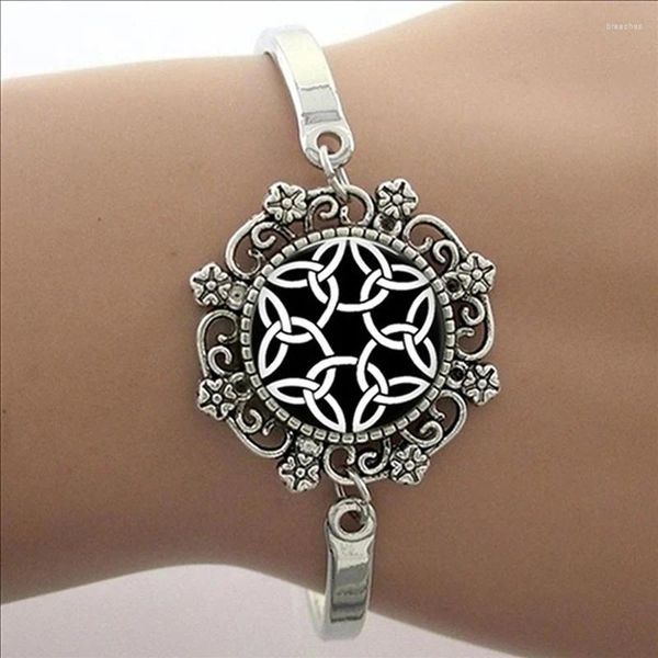 Bracelets de charme 2024 Arrivée Véritable Square Mandala Om Namaste Glass Dome Bracelet Méditation Photo Yoga Bijoux Cadeau Ht094