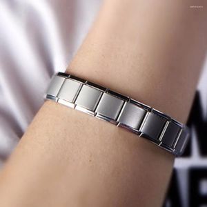 Bracelets de charme 2024 Bracelet en acier inoxydable pour hommes de métal pour hommes Magnet Health Germanium Stretch Jewelry papa Père