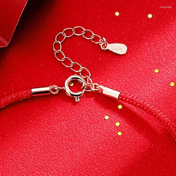 Bracelets de charme 20CF Bracelet à cordes rouges Chinois Zodiac Tigre Décoloration Pendentif Chanceux pour fille Bijoux Cadeau