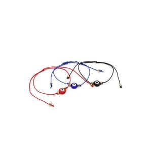 Pulseras de encanto 20 unids / lote Lucky String Evil Eye Red Cord Pulsera ajustable DIY Joyería Drop Entrega Dhrwd