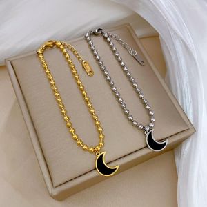 Bracelets porte-bonheur 20 pcs/lot acier inoxydable or argent couleur lune breloques chaîne Bracelet pour femmes mode bijoux cadeau en gros