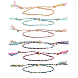 Bracelets de charme 20pcs minimaliste bohème fait à la main réglable bracelet tissé bord de mer vacances accessoires de mode
