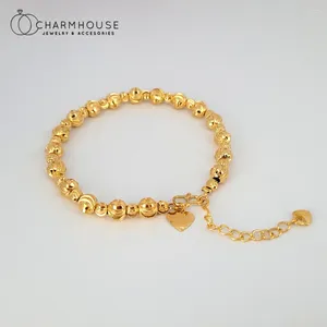 Bedelarmbanden 24k geelgouden huisarts voor vrouwen Boeddha kralen ketting armband Bangles Pulseira femme bruiloft sieraden accessoires