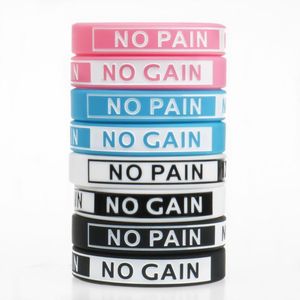 Bracelets porte-bonheur 2 pièces/lot pas de douleur Gain Fitness Bracelets en Silicone Gym Sport bande pour hommes femmes