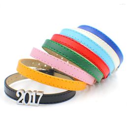 Charm Armbanden 300 stks/partij PU Lederen Polsband 8mm Breedte Band Horloge Band Voor Slider 600 stks Van Sliders DIY sieraden