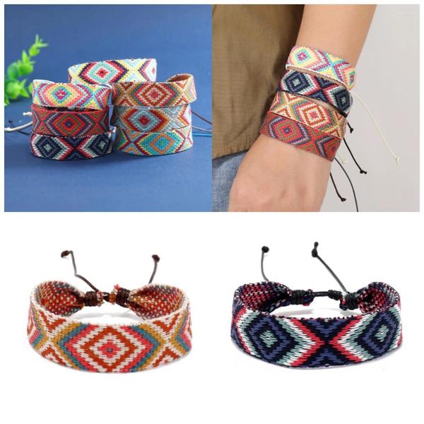 Pulseras de encanto 3 unids pulsera de amistad tejida estilo nepalí trenzado para mujeres hombres y adolescentes hechos a mano