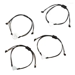 Charm-Armbänder, 4 Stück, Mutter-Töchter-Set, Herz, passend für den Wunsch von Mutter und Tochter, Geburtstagsgeschenk