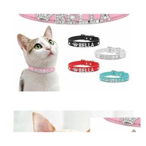 Bracelets de charme 400pc / lot collier de chien en cuir PU uni 4 tailles avec petite ceinture de 10 mm adaptée aux charmes de lettre de diapositive de bricolage livraison directe Je DH06E