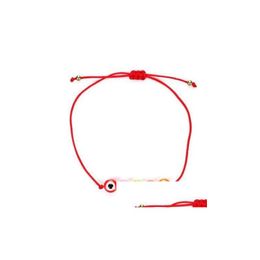 Bracelets de charme 50pcs / lot mixte chanceux hamsa chaîne mauvais œil cordon rouge bracelet réglable bijoux de bricolage livraison bijoux br dhgarden dhd9s