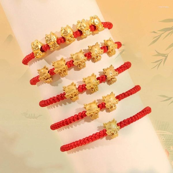 Bracelets de charme 5pcs Redness Weave Chine