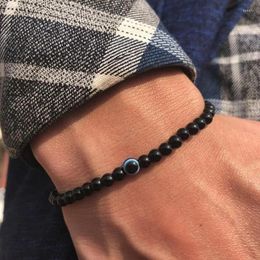 Charm Armbanden 6mm Natuurlijke Tijgeroog Kralen Armband Voor Mannen Vrouwen Turkse Amulet Bescherming Blauw Kwaad Spirituele Sieraden