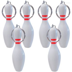 Bedelarmbanden 6pcs bowling sleutelhangers ringen rugzak hangende hanger hangers