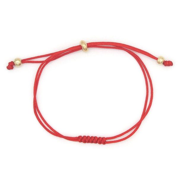 Pulseras de encanto de encanto 7 nudos de cuerda roja afortunada brazalete handmake tejido de cuerda trenzada tarjeta de papel ajustable para mujeres niñas