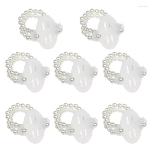 Bracelets de charme 8 pcs élastique perle poignet corsage bande mariage corsages bricolage fleurs décoration pour plage festival fête bal