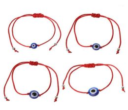 Bedelarmbanden 8101214mm Lucky Blue Bead Bracelet Red String Draad touw Amulet Sieraden 2022 Geschenken15727822