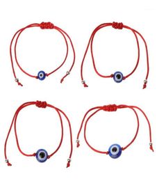 Bracelets de charme 8101214mm Bracelet de perles bleues chanceux Corde rouge Fil Corde Amulette Bijoux 2022 Cadeaux19095628