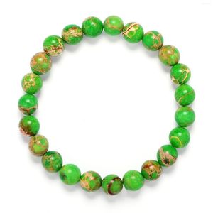 Bracelets de charme 8mm guérison Reiki Rock minéral cristal perlé bracelet bracelet sain pierre naturelle améthyste agate perles