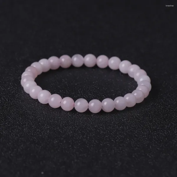 Bracelets de charme 8mm Bracelet de perles de pierre naturelle DIY Rose Quartz pour femmes Bijoux Cadeau