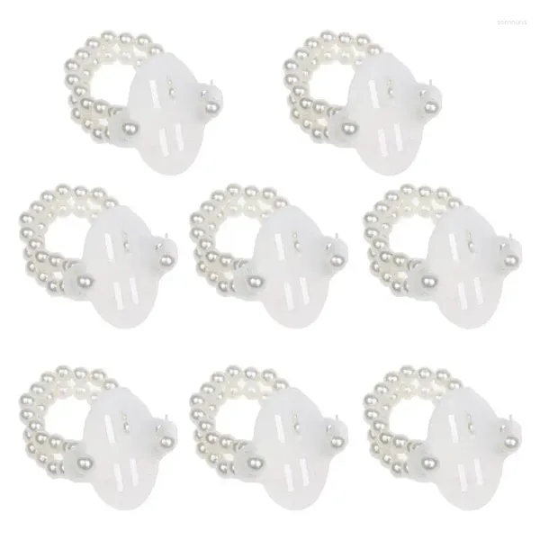 Bracelets de charme 8x / Set Bandes de corsage de poignet de perles élastiques Décoration de fleurs bricolage pour la livraison directe de fête de mariage