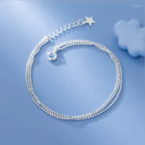 Bracelets de charme 925 argent plaqué multicouche chaîne bracelet pour femmes filles mariage anniversaire bijoux accessoires cadeaux E2379