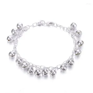 Charm Armbanden 925 Sterling Zilveren Armband Koreaanse Leuke Jingle Bells Armbanden Kettingen Voor Mannen En Vrouwen Fijne Sieraden Party Gift