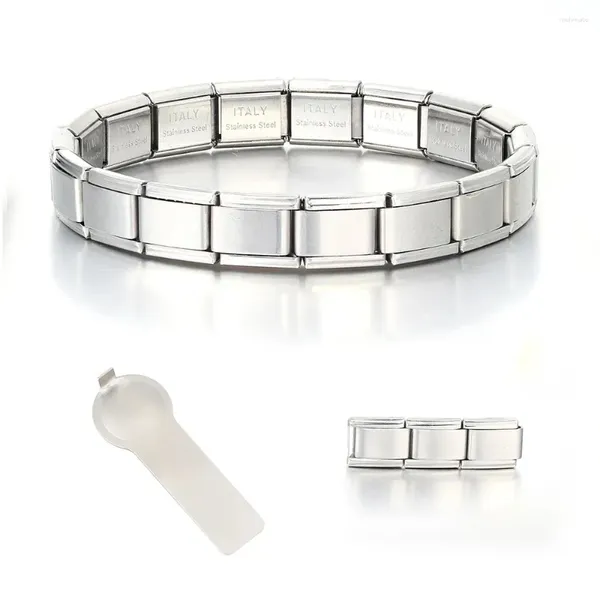Bracelets de charme 9 mm de largeur en acier inoxydable femme couleur liens italiens bracelet bijoux bricolage