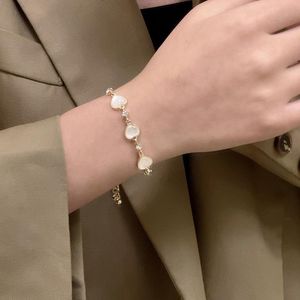 Bracelets à breloques réglable Lady Fashion Bangle Bracelet Love Opal Friendship